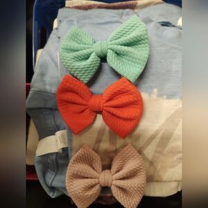 Mix And Match Clip Hair Bows New (Pk Of 3)